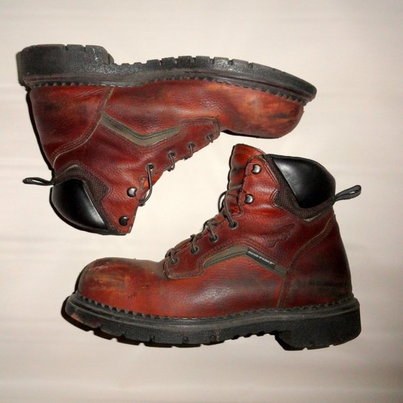red wing slip on steel toe